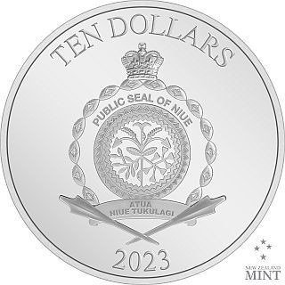 Niue 10 Dollars 2023 DC Villains - Riddler 3 Oz (999)