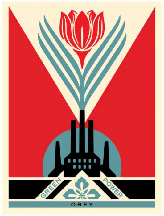 Shepard Fairey (OBEY) (1970) - Green Power Factory