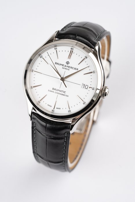 Baume  Mercier - Clifton Black White Watch  - BRAND NEW - BM0A10518 - Mænd - 2011-nu