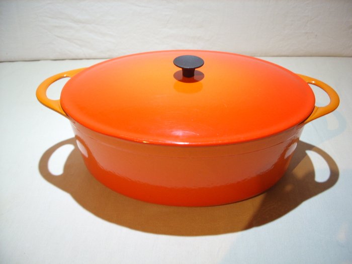 Cousances, Le Creuset - Een vintage Cousances cocotte n° 11 - Pande - Støbejern