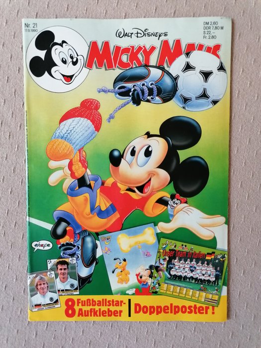 Panini - Italia 90 World Cup - Mickey Mouse extrs stickers sheet with Diego Maradona - 1 Mixed collection