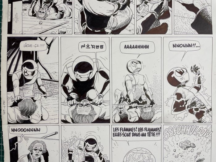 Renaud - 1 Original page - Les Enfants de la Salamandre T3 - Alicia - 1990