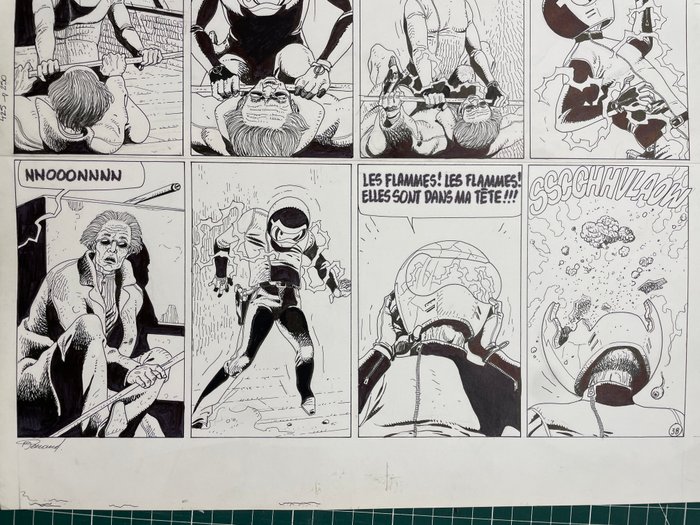 Renaud - 1 Original page - Les Enfants de la Salamandre T3 - Alicia - 1990