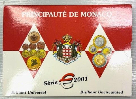 Monaco. Coffret BU 2001, très belle occasion !  (Ingen mindstepris)