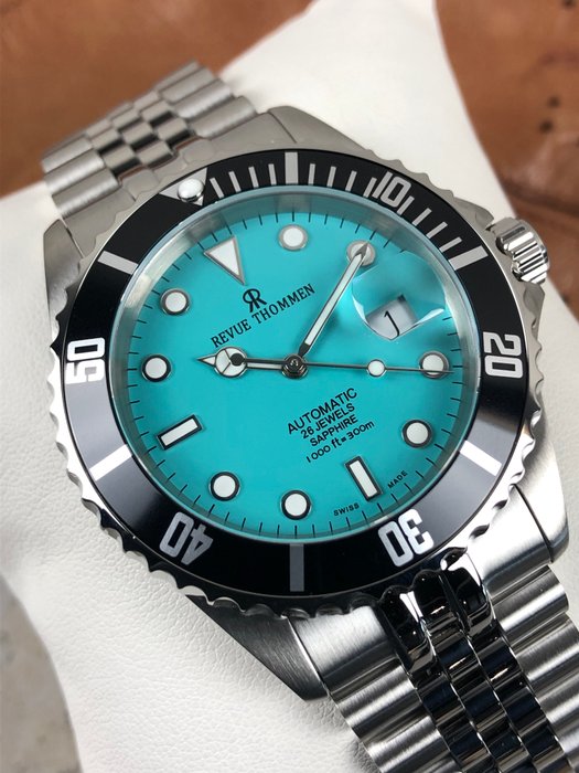 Revue Thommen - Diver Automatic "Submariner" Turquoise - 17571.2231 - Mænd - 2011-nu