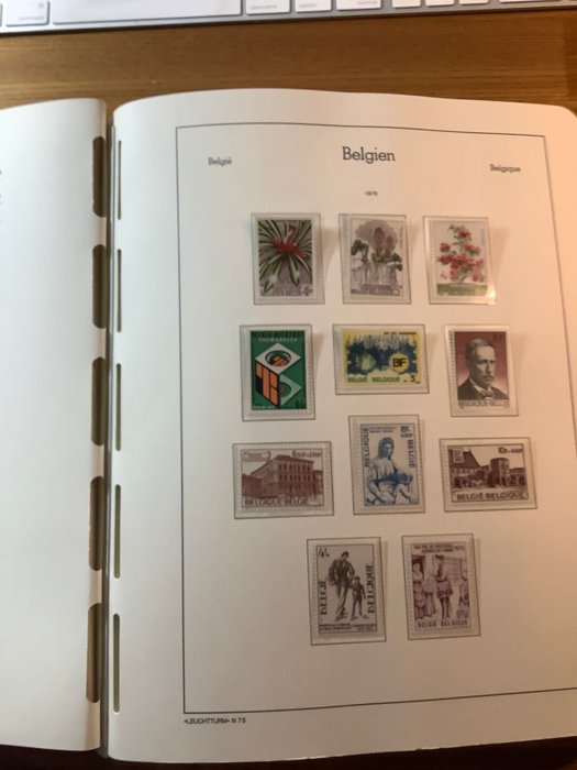 Belgien 1975/1987 - i Leuchtturm album - Verzameling 1975/1987