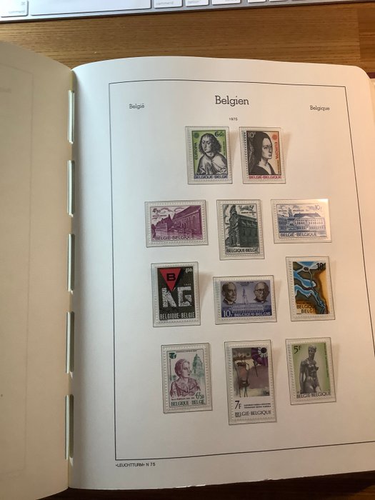 Belgien 1975/1987 - i Leuchtturm album - Verzameling 1975/1987