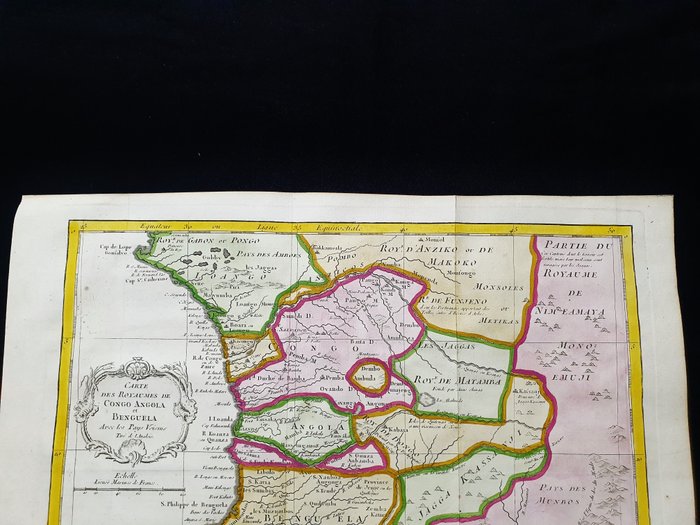 Afrika - (Lot af 2) - Sydafrika / Kap det Gode Håb / Sierra Leone / Angola; La Haye / P. de Hondt / J.N. Bellin - Empire du Monomotapa -- Carte du Royaume de Congo, Angola et Benguela - 1721-1750