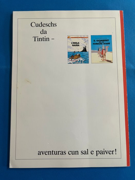 Tintin - Le crabe aux pinces d'or en Romanche - 1 Album - Første udgave - 1986