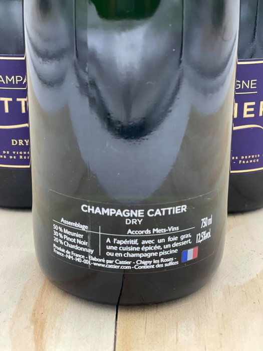 Cattier Dry - Champagne - 6 Flasker (075 L)