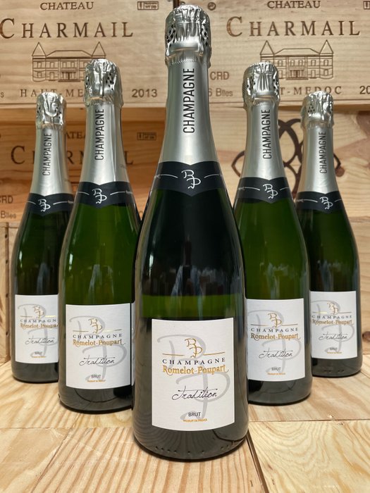 Romelot-Poupart Cuvée Tradition - Champagne - 6 Flasker (075 L)