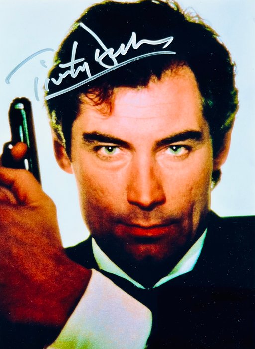 James Bond - Timothy Dalton, signed with COA