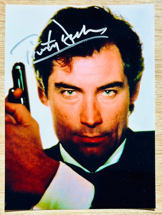 James Bond - Timothy Dalton, signed with COA