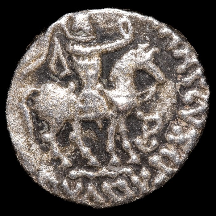 Baktriske Rige, Indo-græske Kongerige. Azes I y II 58-5 a.c. Lot of 2 Drachms 58-5 a.c/ Drachm  (Ingen mindstepris)