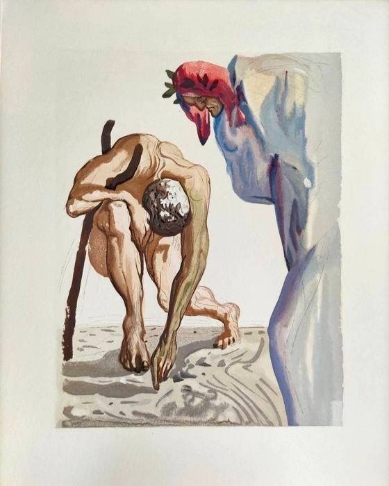 Salvador Dali (1904-1989) - The Purgatory, Canto 7 - Princes of the Blossoming