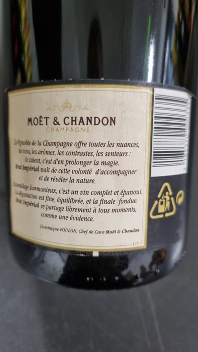 Moët  Chandon, Brut Impérial ('90s-'10s) - Champagne - 6 Flasker (0,75 L)