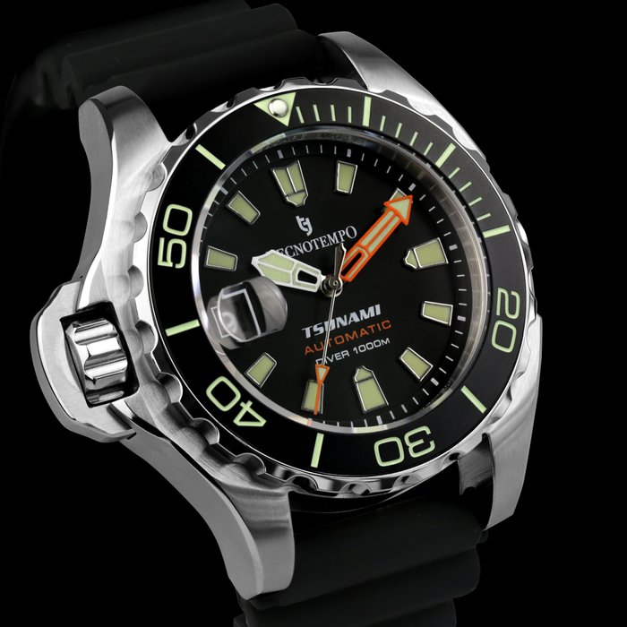 Tecnotempo  - Professional Diver 1000M "Tsunami" - Limited Edition - - Ingen mindstepris - TT.1000TS.B - Mænd - 2011-nu