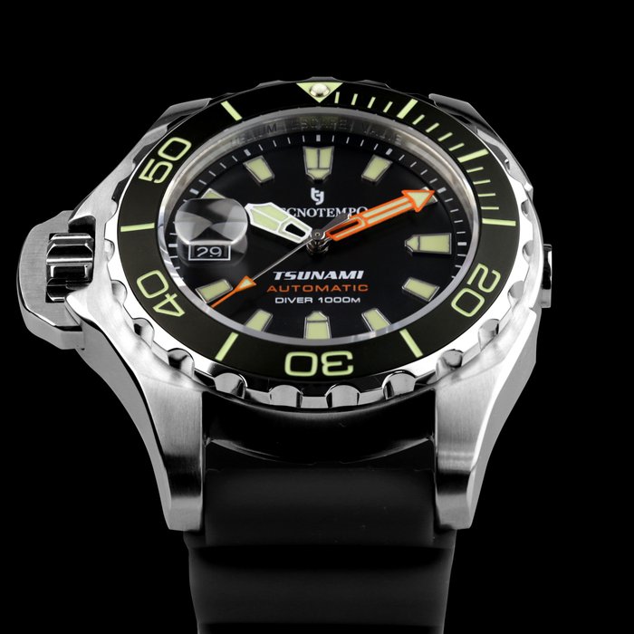 Tecnotempo  - Professional Diver 1000M "Tsunami" - Limited Edition - - Ingen mindstepris - TT.1000TS.B - Mænd - 2011-nu