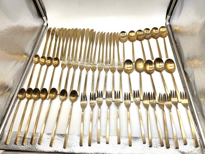 Nickelbronzo set servizio di posate  (88 pezzi) - Bestik sæt (88) - nikkelbronze