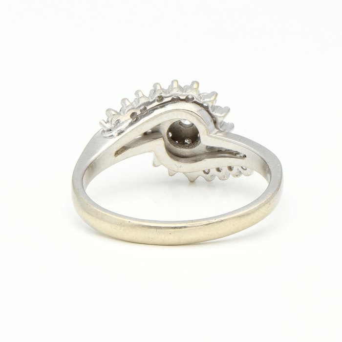 Ingen mindstepris - Ring - 18 kraat Hvidguld -  0.37ct. tw. Diamant (Natur)