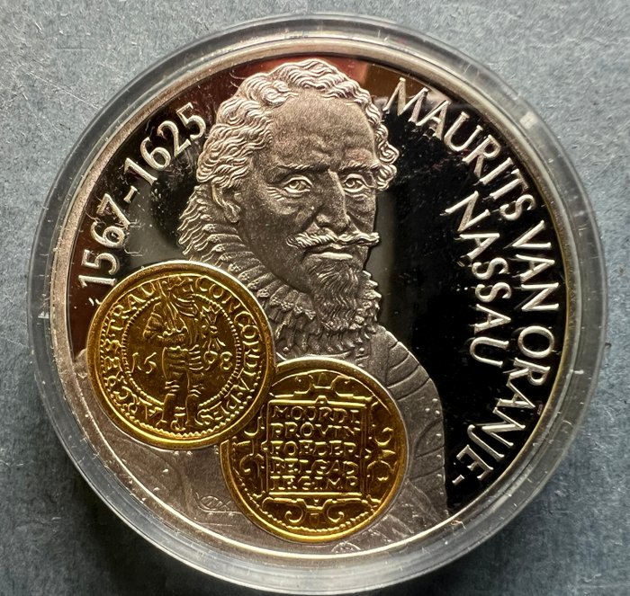 Hollandske Antiller. 2001 Proof, Gouden dukaat Maurits van Oranje, serie gouden handelsmunten  (Ingen mindstepris)