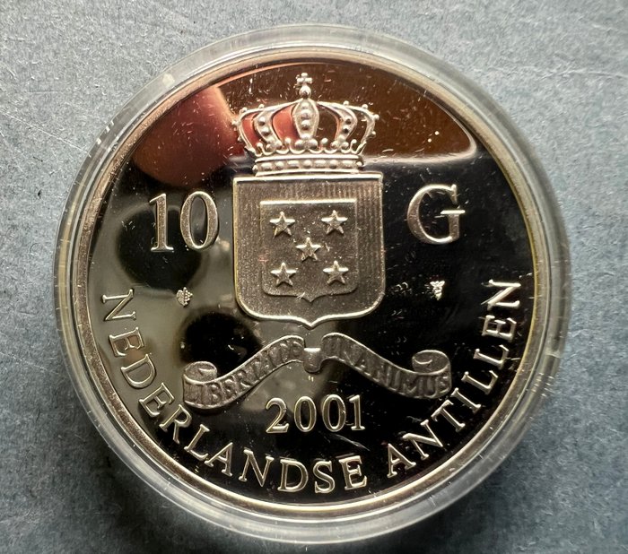 Hollandske Antiller. 2001 Proof, Gouden dukaat Maurits van Oranje, serie gouden handelsmunten  (Ingen mindstepris)