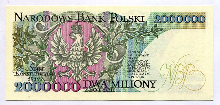 Polen. - 2 000 000 Złoty - 1992 - pick 158b  (Ingen mindstepris)