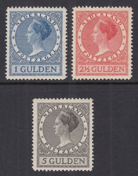 Holland 1930 - Dronning Wilhelmina type 'Veth' - NVPH 163/165