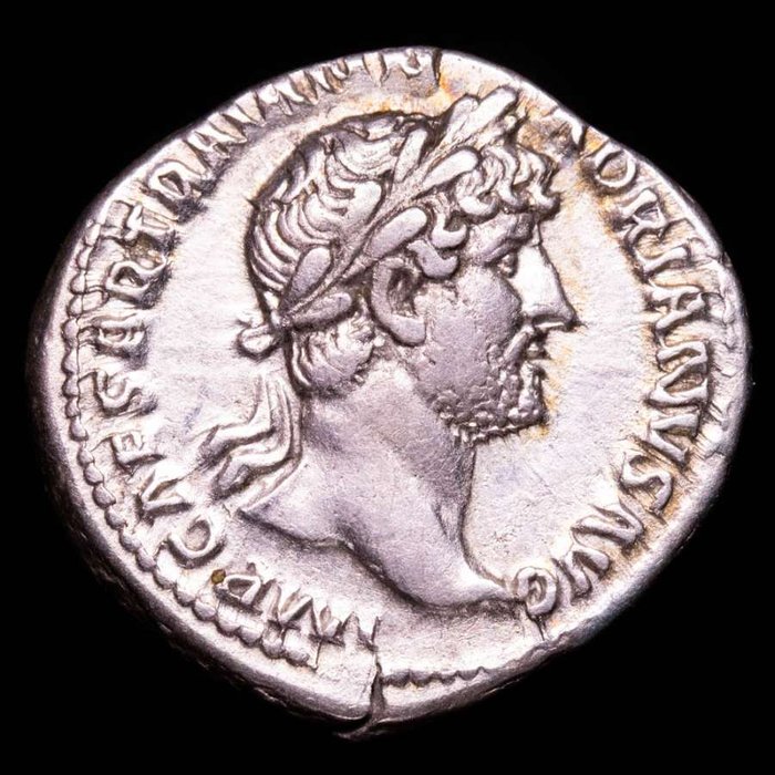 Romarriket. Hadrian (117-138). Denarius Rome mint. P M TR P COS III. Roma seated  (Ingen mindstepris)