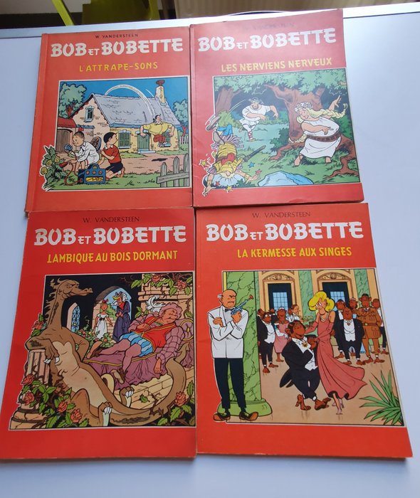 Bob et Bobette T34 + T42 + T47 + T50 - 4x B - 4 Albums - Første udgave - 1961/1965