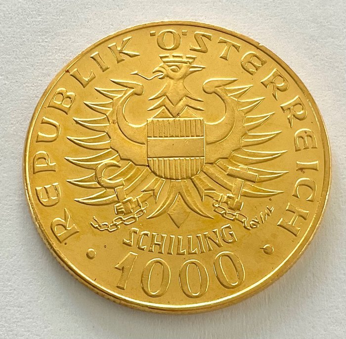 Østrig. 1000 Schilling 1976 - Babenberger Dynasty Millenium