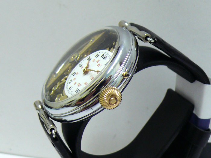 Hebdomas - Skeleton Oversized Gents marriage watch - Ingen mindstepris - Mænd - 1901-1949