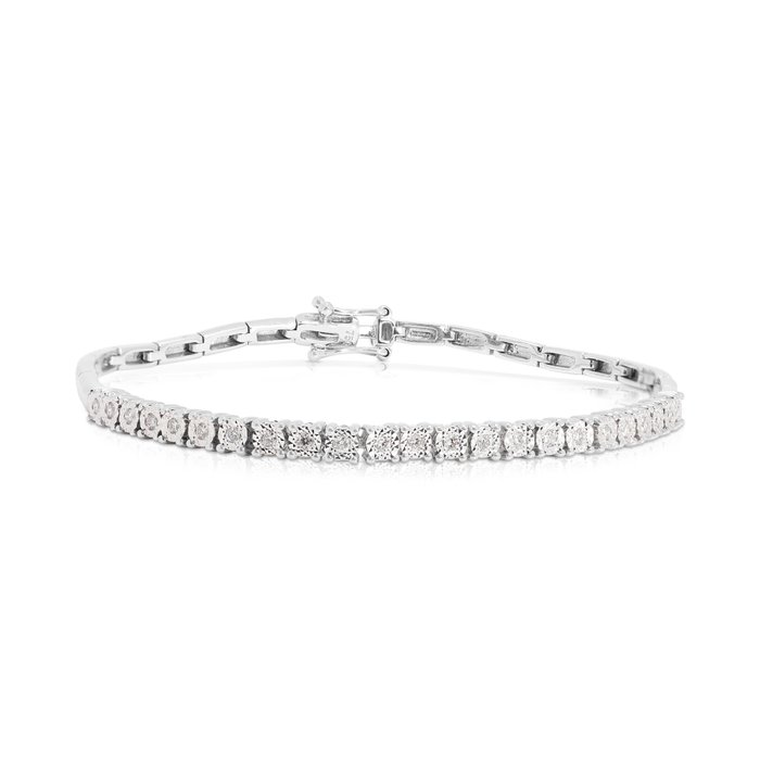 Armbånd - 18 kraat Hvidguld -  0.34ct. tw. Diamant (Natur)