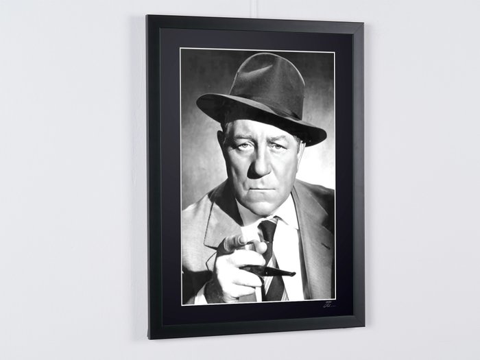 Inspector Maigret - Jean Gabin - Fine Art Photography - Luxury Wooden Framed 70X50 cm - Limited Edition Nr 01 of 30 - Serial ID - Original Certificate (COA), Hologram Logo Editor and QR Code - 100% New items.