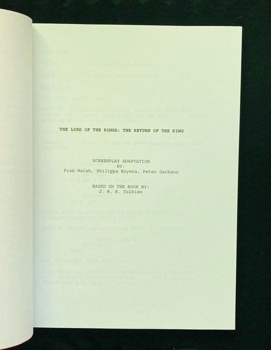 The Lord of the Rings - The Return Of The King - Script from the Production Company - Final Revision October 2003