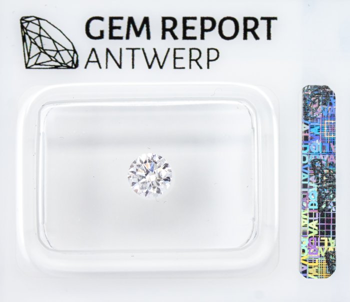 Ingen mindstepris - 1 pcs Diamant  (Natur)  - 0.41 ct - Rund - E - I1 - Gem Report Antwerp (GRA)