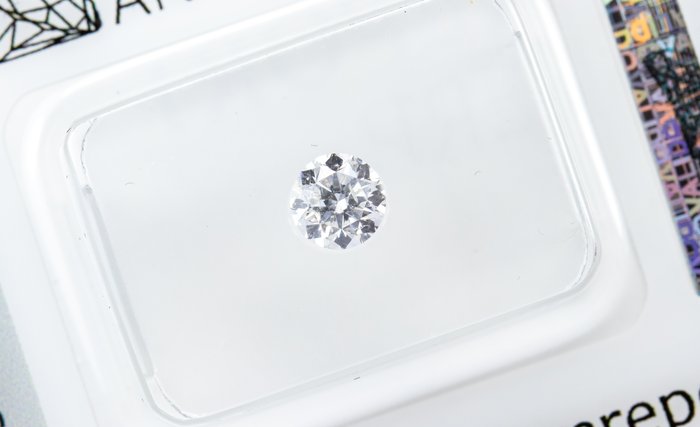 Ingen mindstepris - 1 pcs Diamant  (Natur)  - 0.41 ct - Rund - E - I1 - Gem Report Antwerp (GRA)