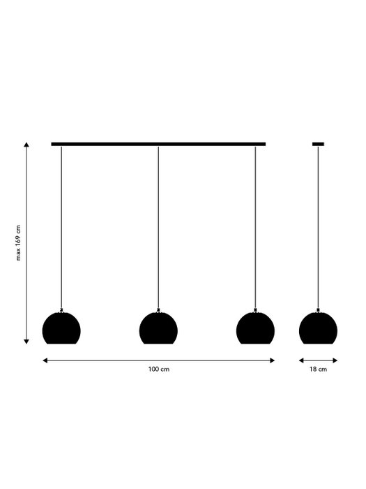 Frandsen - Benny Frandsen - Hængende lampe - Boldbane - Metal