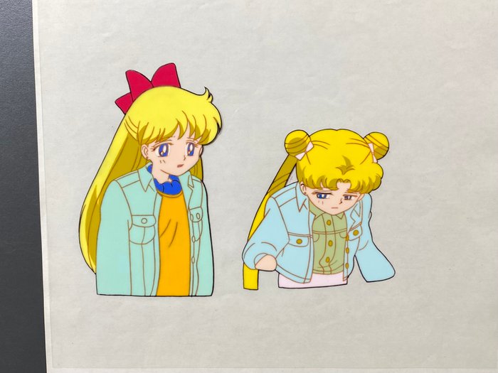 Sailor Moon (1992-1997) - 1 Original Animation Cel og Tegning af Sailor Moon