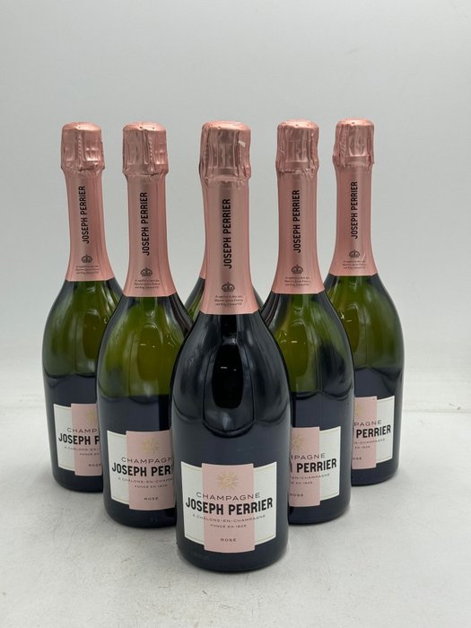 Joseph Perrier, Cuvée Royal Brut - Champagne Rosé - 6 Flasker (0,75 L)