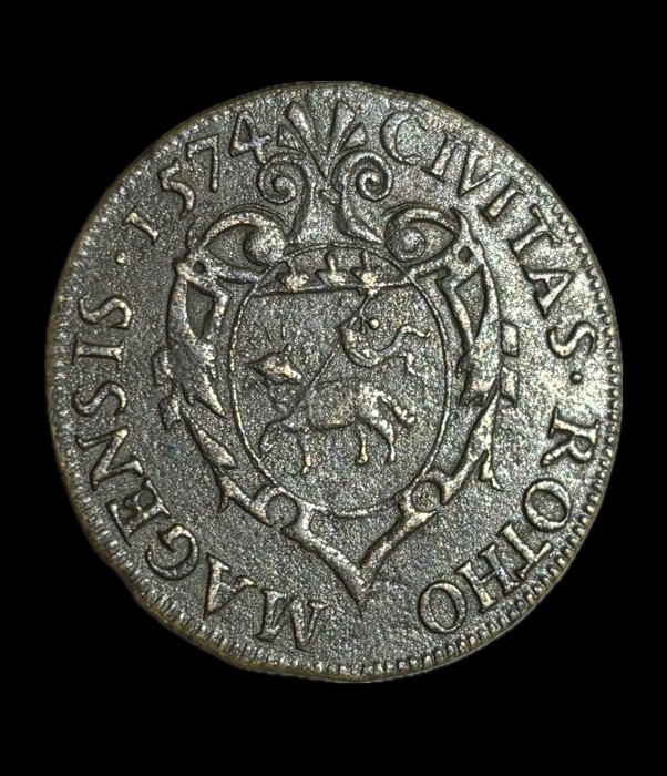 Frankrig Rouen Karl 9 af Frankrig Jeton 1574