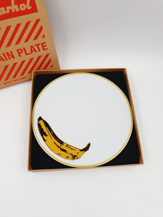 Andy Warhol (1928-1987) - Porcelain Plate X Andy Warhol by Ligne Blanche  "Banana"