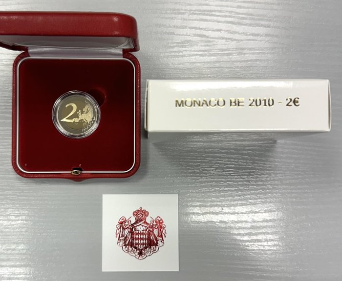 Monaco 2 Euro 2010 "Albert II" Proof  (Ingen mindstepris)