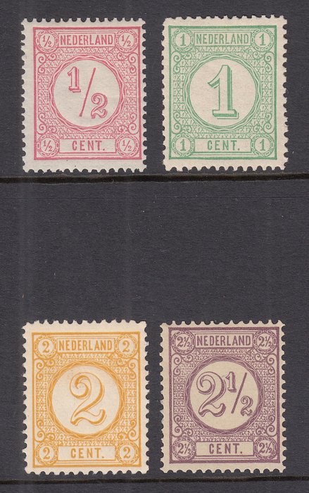 Holland 1876 - Trykte frimærker (gammel udgave) - NVPH 30/33