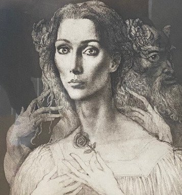 Ernst Fuchs (1930-2015) - Die Schöne und das Ungeheuer