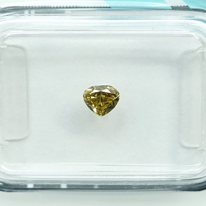 1 pcs Diamant  (Naturfarvet)  - 0.29 ct - Fancy intense Gul - SI2 - International Gemological Institute (IGI)