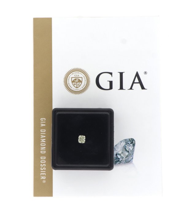 1 pcs Diamant  (Naturfarvet)  - 0.85 ct - Pude - VS2 - Gemological Institute of America (GIA) - U-V rækkevidde