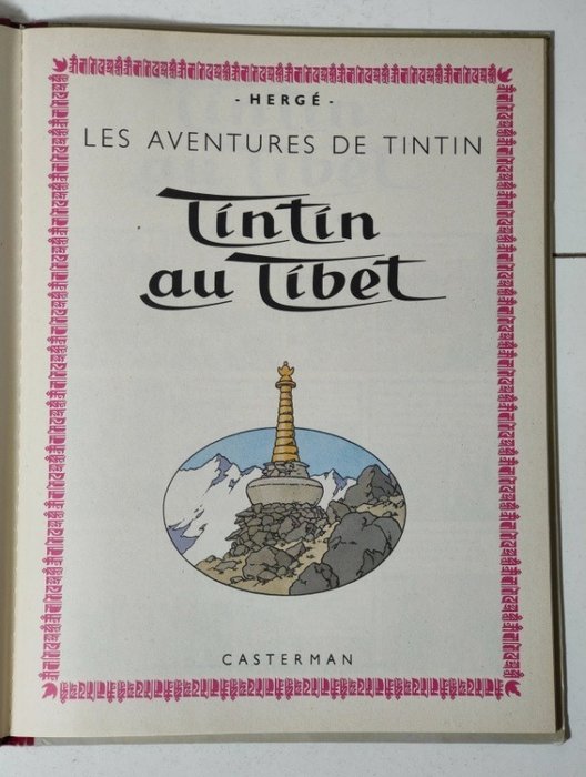 Tintin T20 - Tintin au Tibet (B29) - C - 1 Album - Første franske udgave - 1960