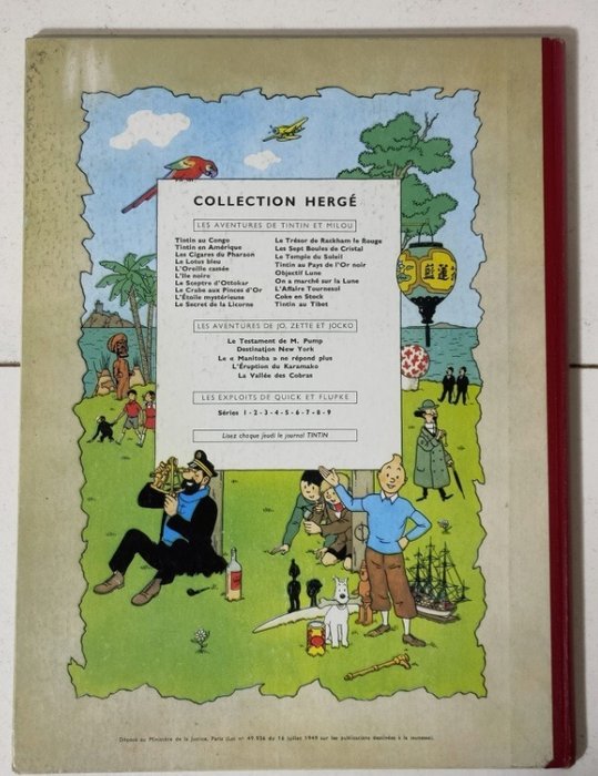 Tintin T20 - Tintin au Tibet (B29) - C - 1 Album - Første franske udgave - 1960