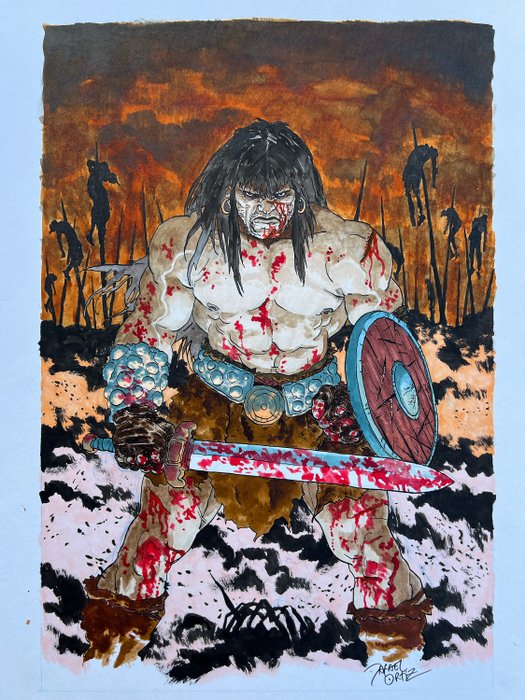 Rafael Ortiz - 1 Original drawing - Conan - The Barbarian